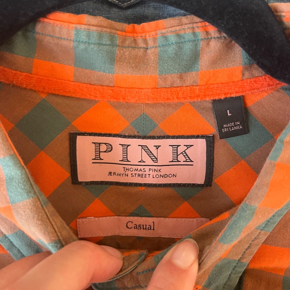 Men’s Thomas Pink L flannel